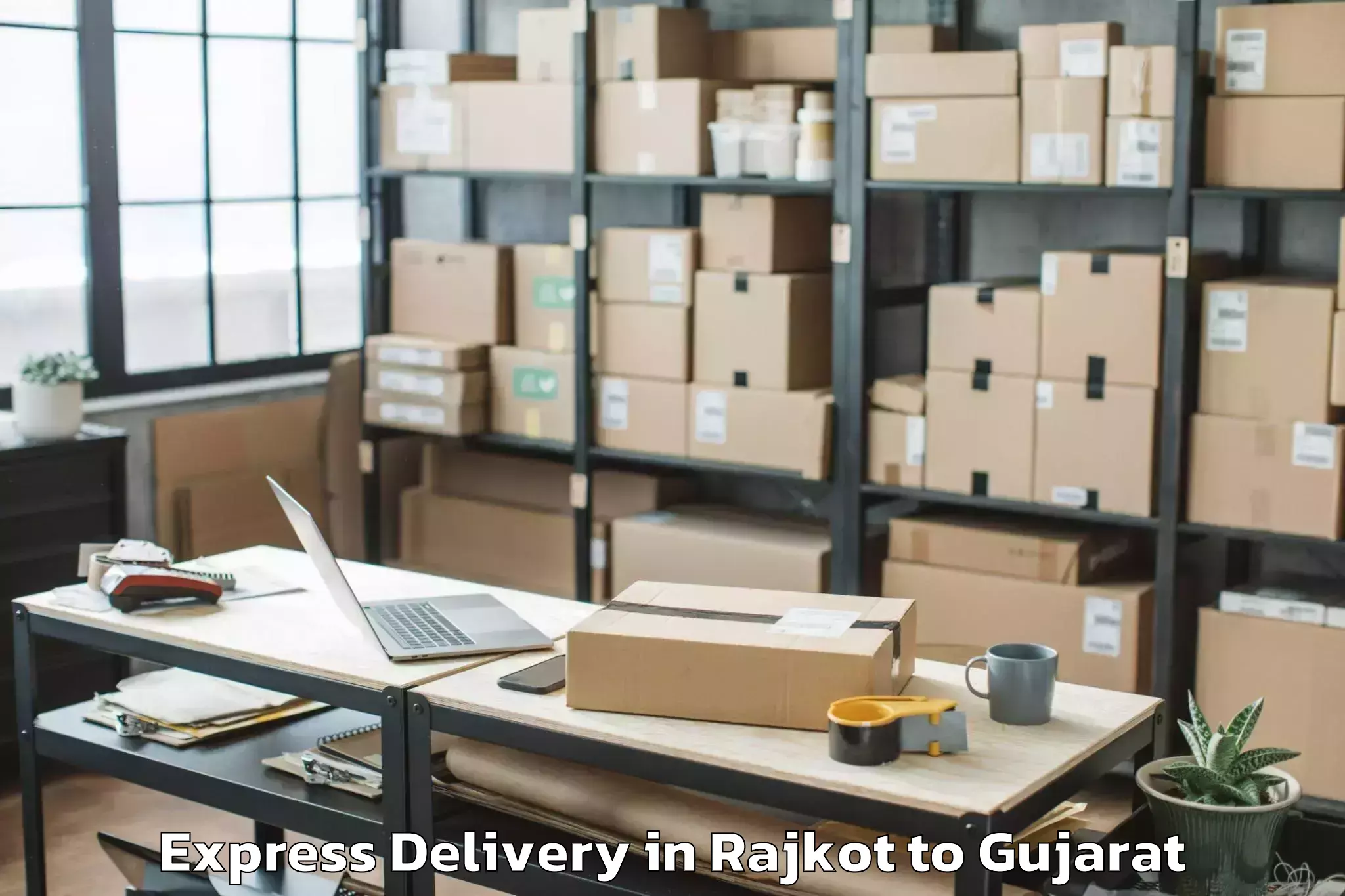 Efficient Rajkot to Nadiad Express Delivery